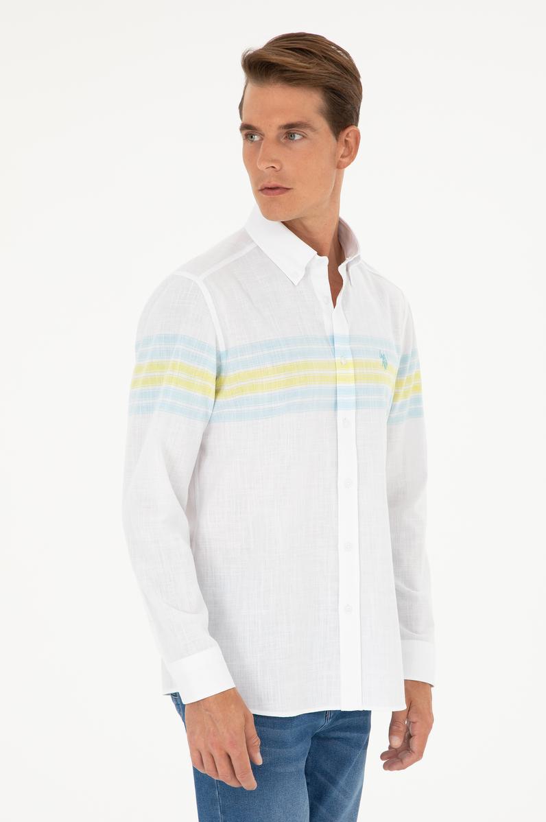 Erkek Mint Uzun Kollu Gömlek