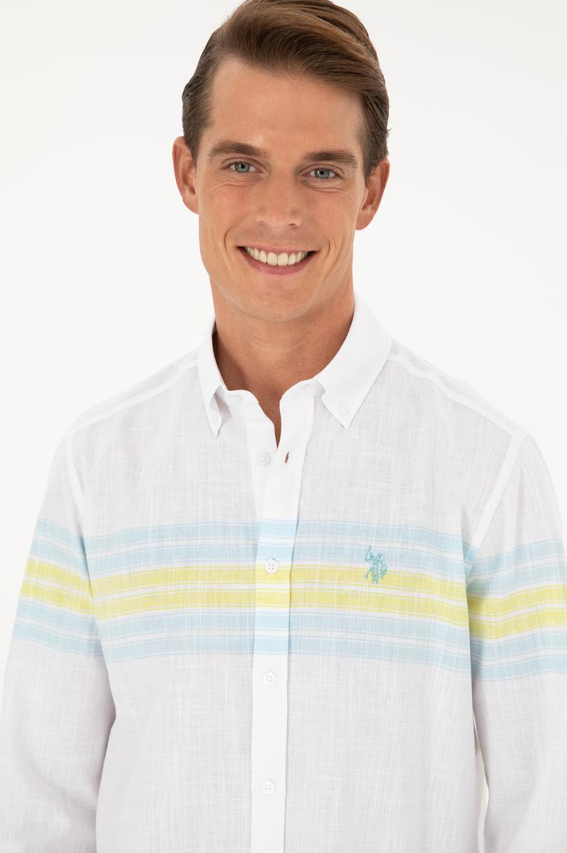 Erkek Mint Uzun Kollu Gömlek