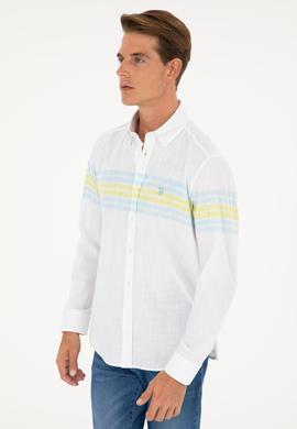 Erkek Mint Uzun Kollu Gömlek - 50288923007