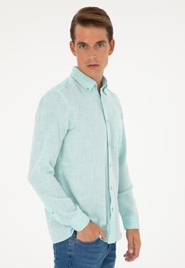 Erkek Mint Uzun Kollu Gömlek - 50288661009