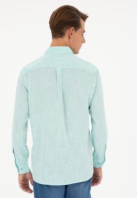 Erkek Mint Uzun Kollu Gömlek - 50288661009