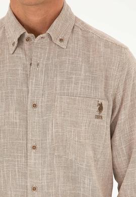 Erkek Haki Uzun Kollu Gömlek - 50288661027