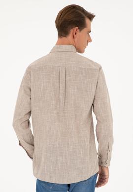 Erkek Haki Uzun Kollu Gömlek - 50288661027