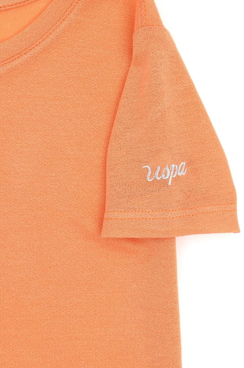 Kız Çocuk Somon Bisiklet Yaka Tişört