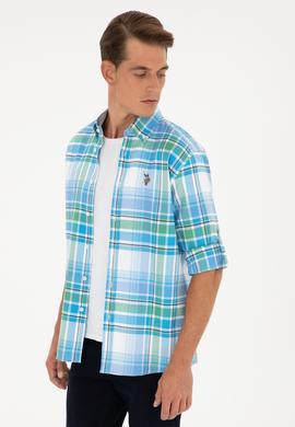 Erkek Saks Uzun Kollu Gömlek - 50283727017