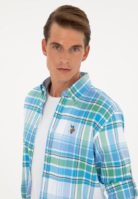 Erkek Saks Uzun Kollu Gömlek - 50283727017