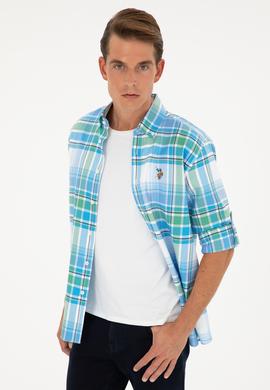 Erkek Saks Uzun Kollu Gömlek - 50283727017