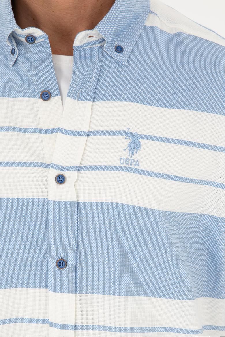 Erkek Saks Uzun Kollu Gömlek - 50283760024