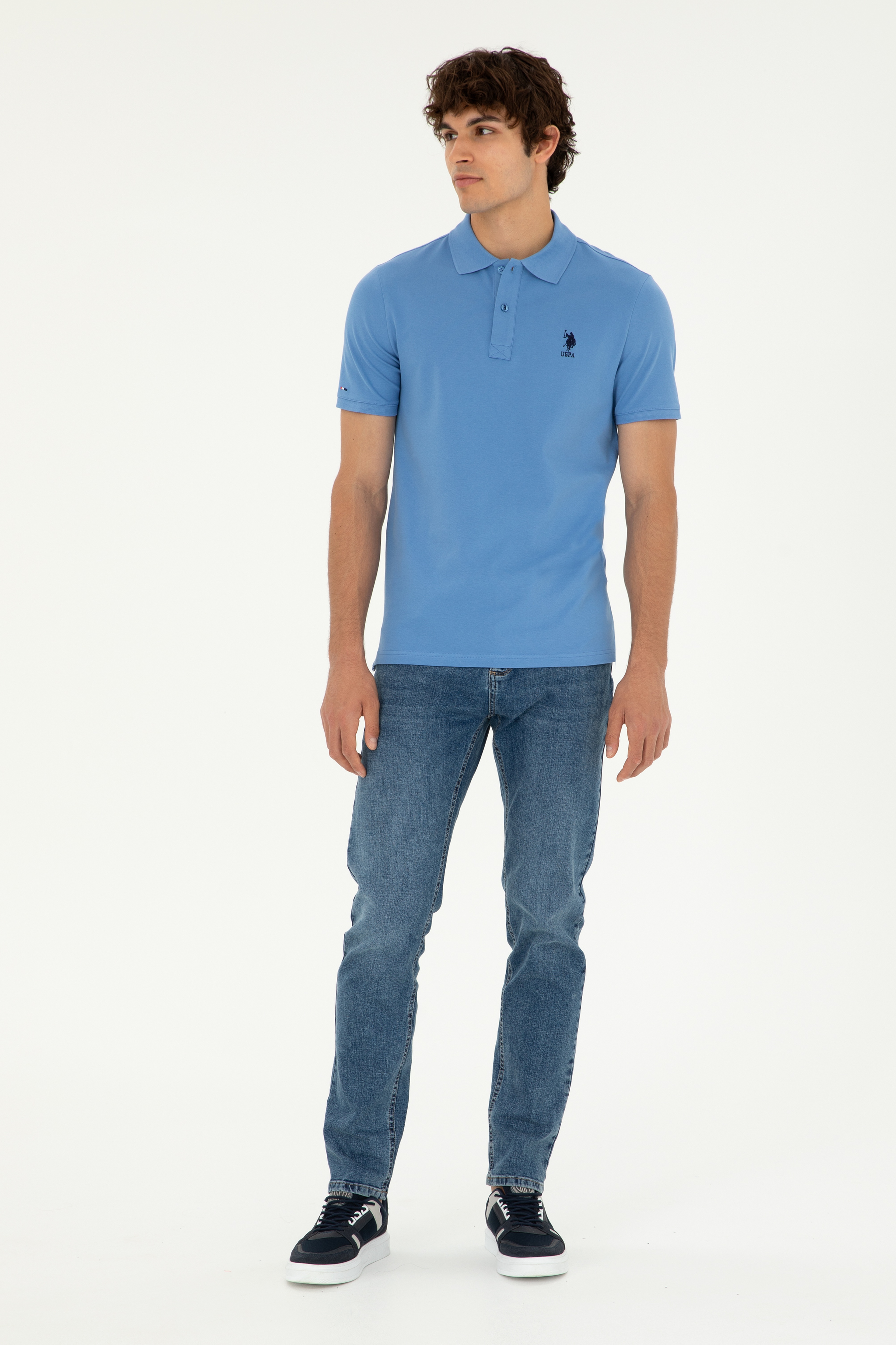 Erkek Saks Basic Tişört