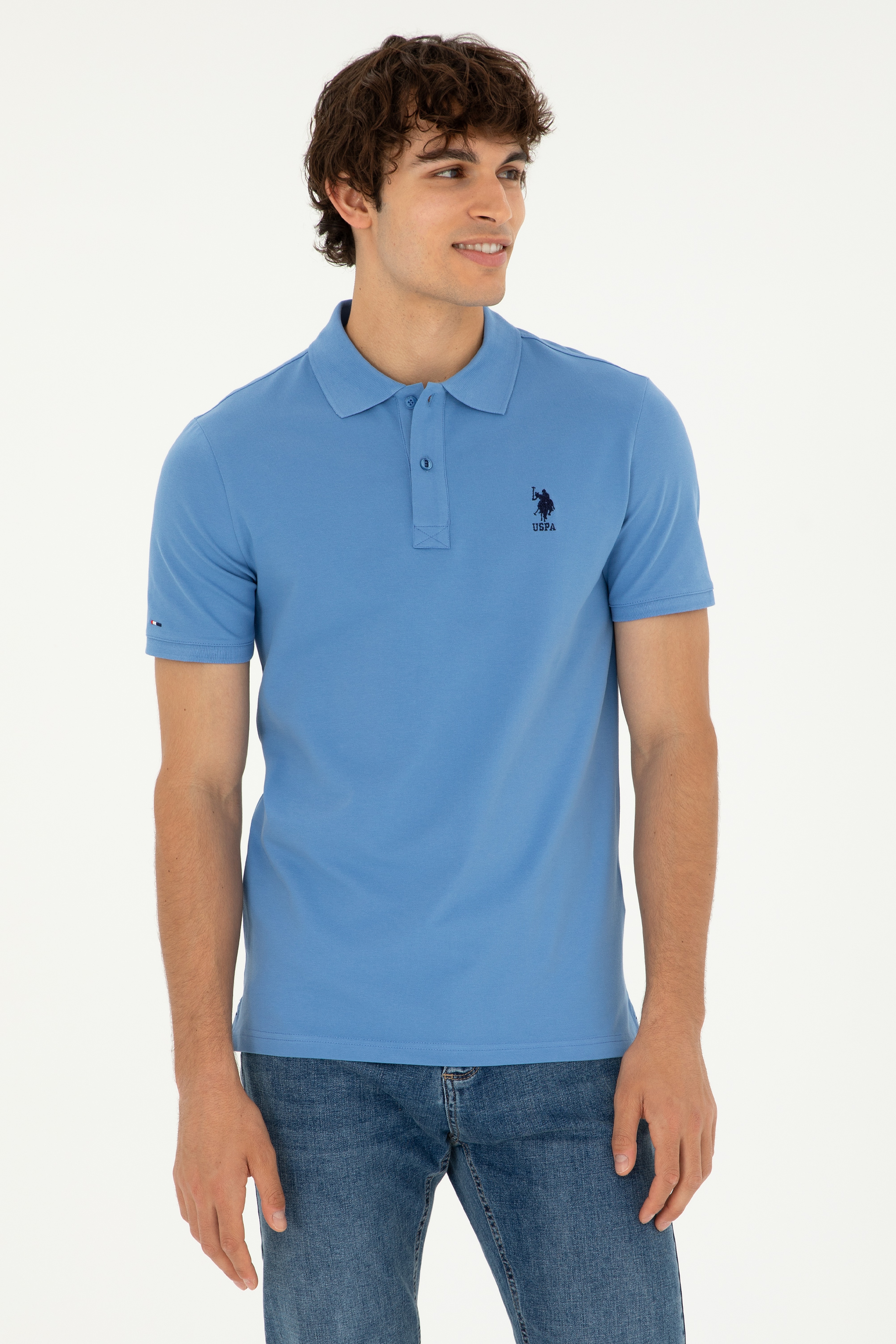 Erkek Saks Basic Tişört - Image 1