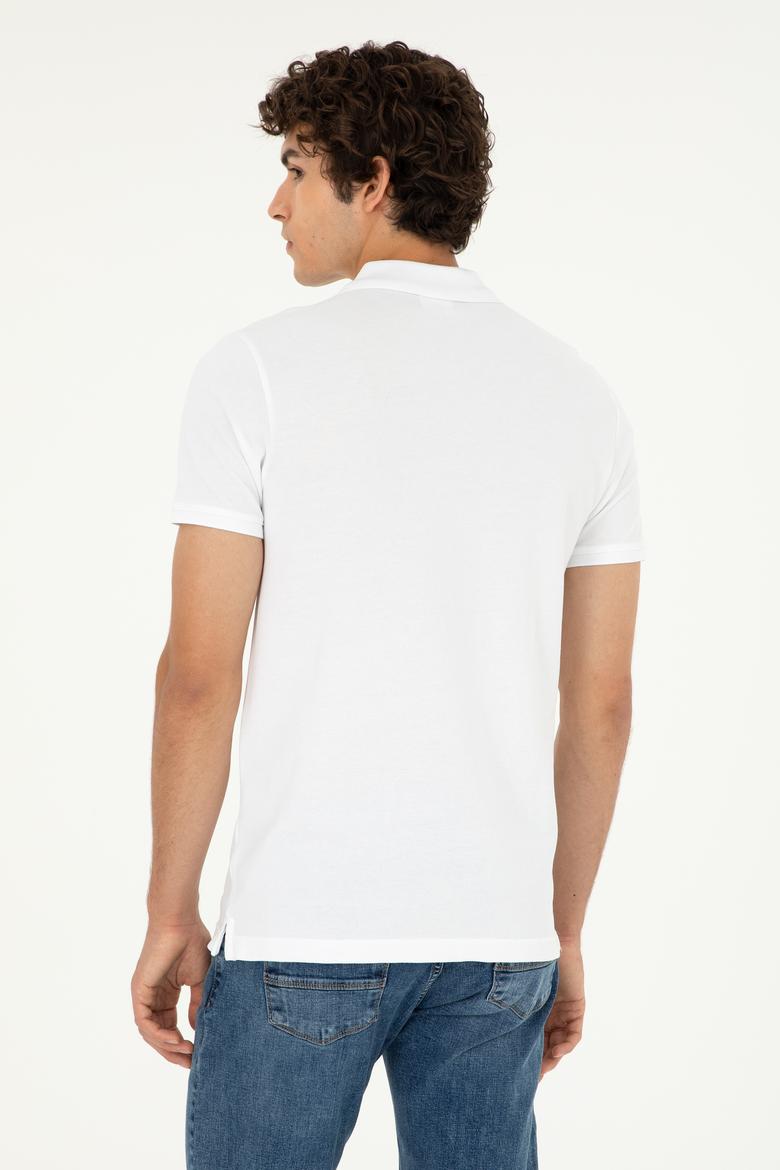 Erkek Beyaz Basic Tişört - 50279610006