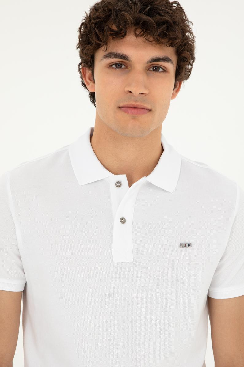 Erkek Beyaz Basic Tişört