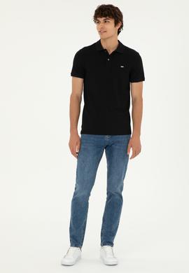 Erkek Siyah Basic Tişört - 50279610026