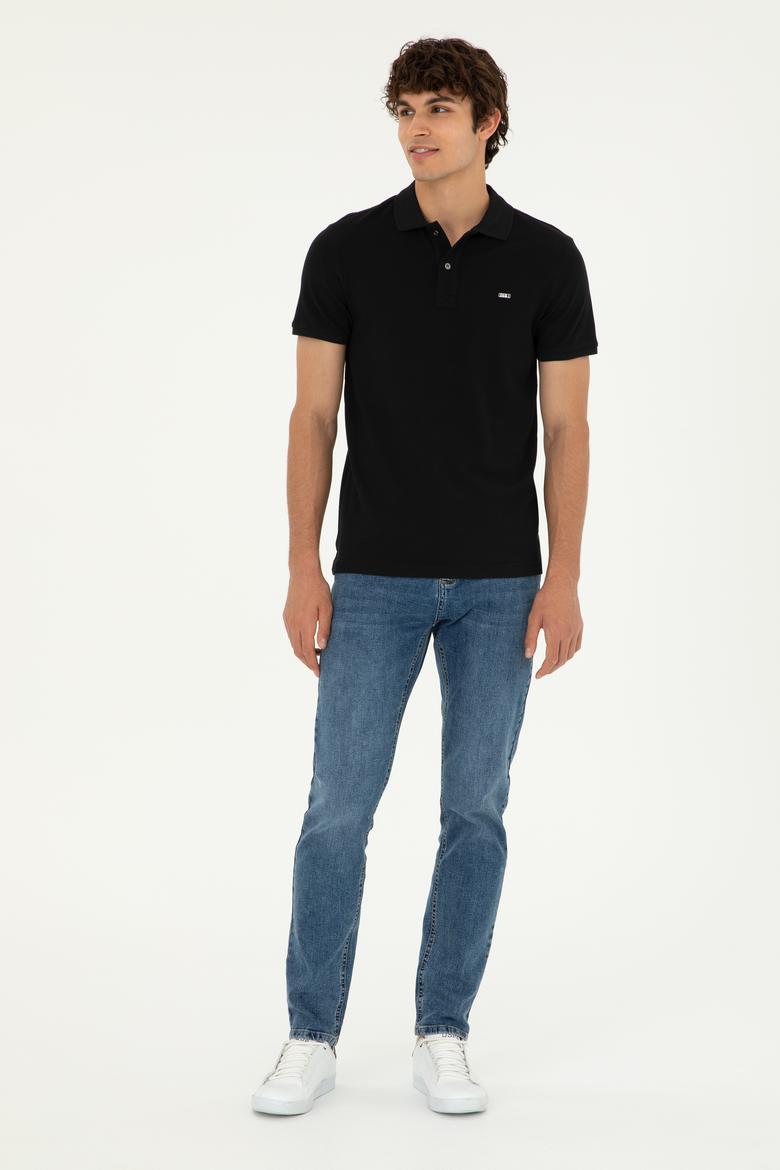 Erkek Siyah Basic Tişört - 50279610026