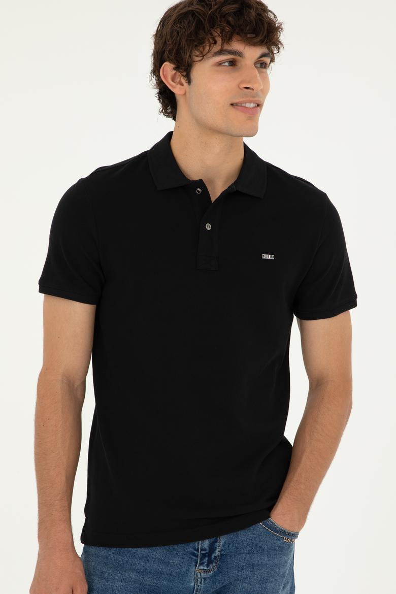 Erkek Siyah Basic Tişört - 50279610026