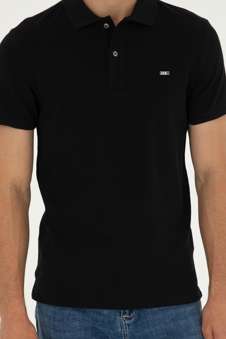 Erkek Siyah Basic Tişört - 50279610026