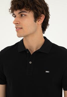 Erkek Siyah Basic Tişört - 50279610026