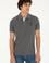 Erkek Regular Fit Polo Yaka Antrasit Melanj Basic Tişört