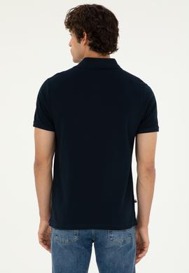 Erkek Koyu Lacivert Basic Tişört - 50279611058