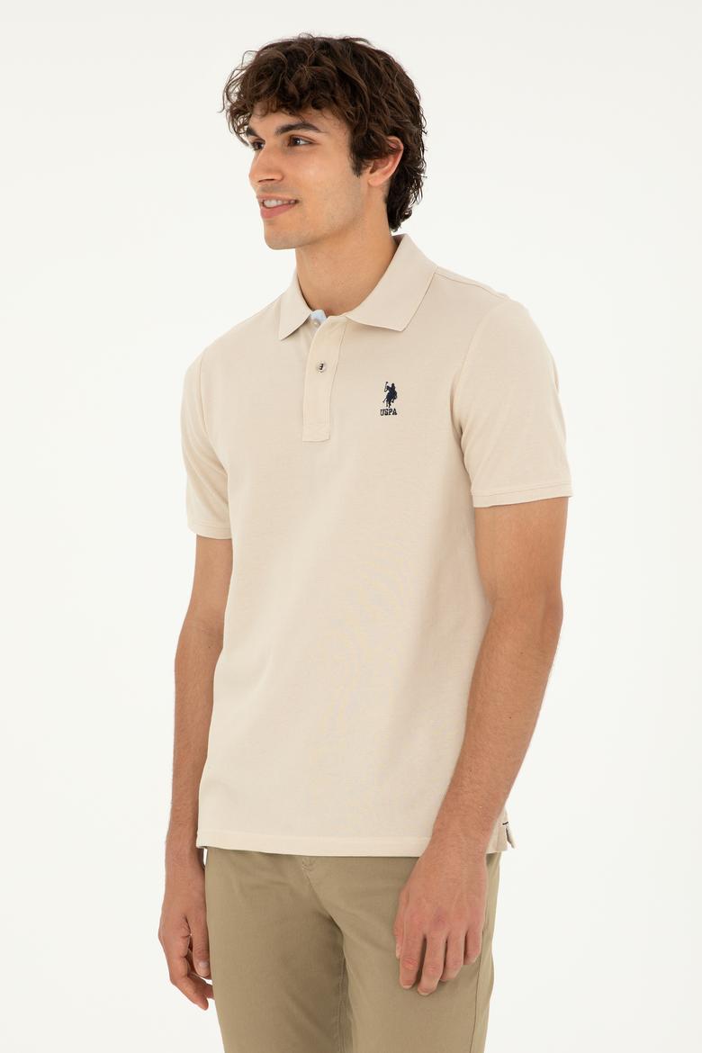 Erkek Regular Fit Polo Yaka Taş Basic Tişört - 50279611273