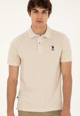 Erkek Regular Fit Polo Yaka Taş Basic Tişört - 50279611273