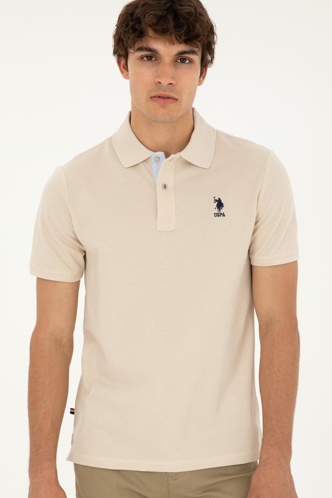 Erkek Regular Fit Polo Yaka Taş Basic Tişört