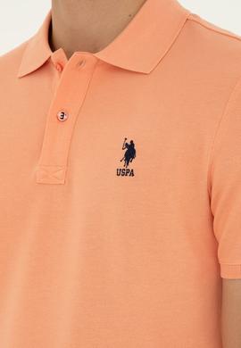 Erkek Slim Fit Polo Yaka Somon Basic Tişört - 50279613181