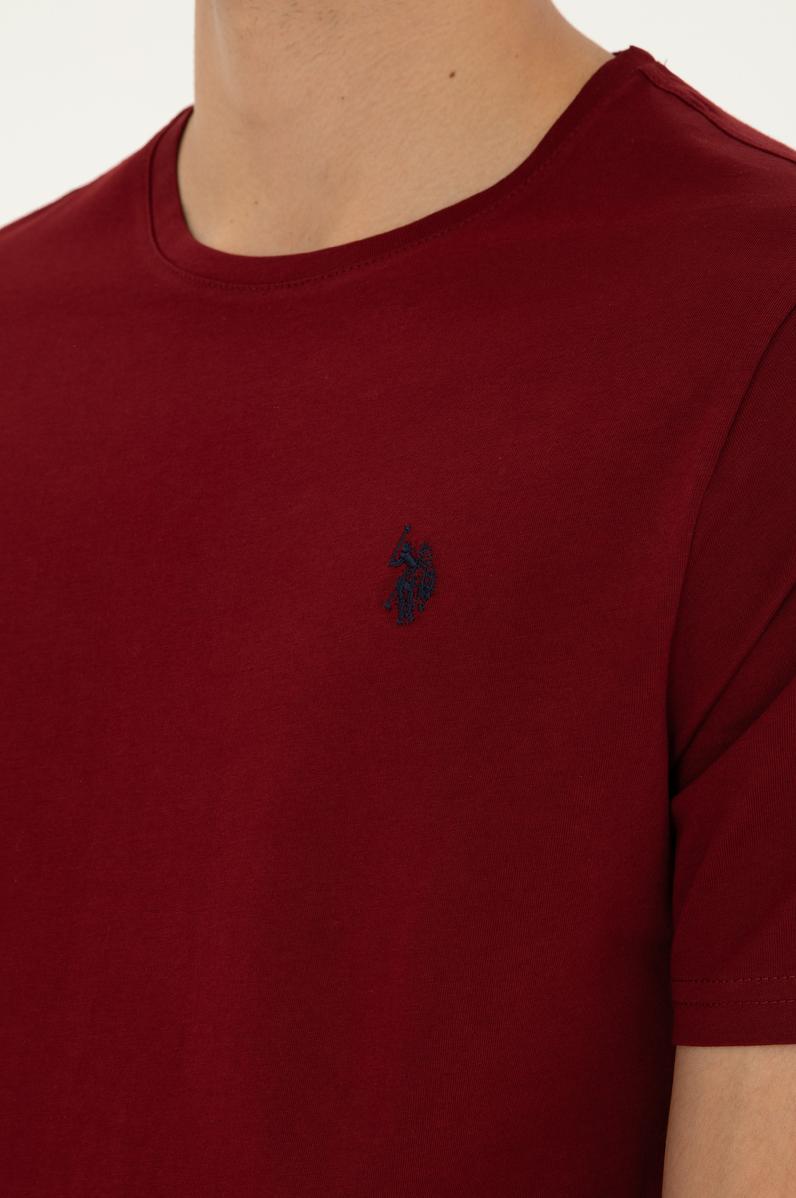 Erkek Bordo Basic Tişört