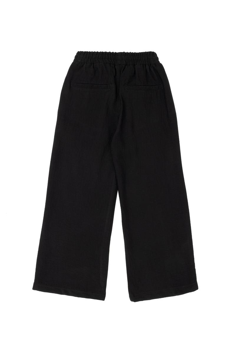 Kız Çocuk Siyah Kanvas Pantolon - 50288857006