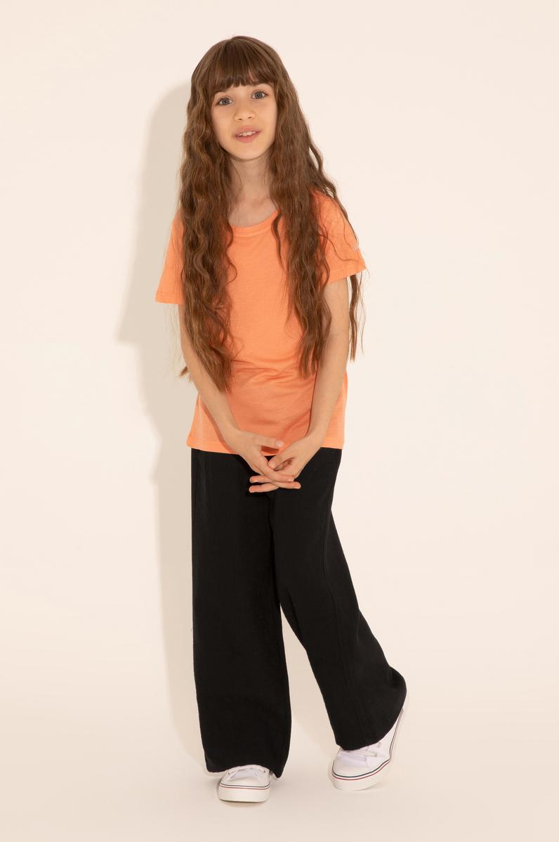 Kız Çocuk Siyah Kanvas Pantolon