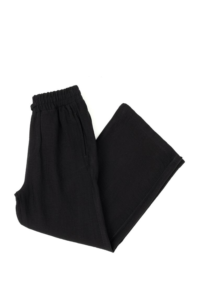 Kız Çocuk Siyah Kanvas Pantolon - 50288857006