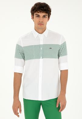 Erkek Yeşil Uzun Kollu Gömlek - 50282808004