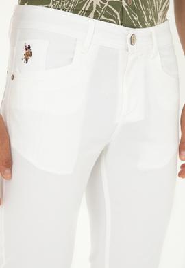 Erkek Beyaz Kanvas / Chino Pantolon - 50286305178