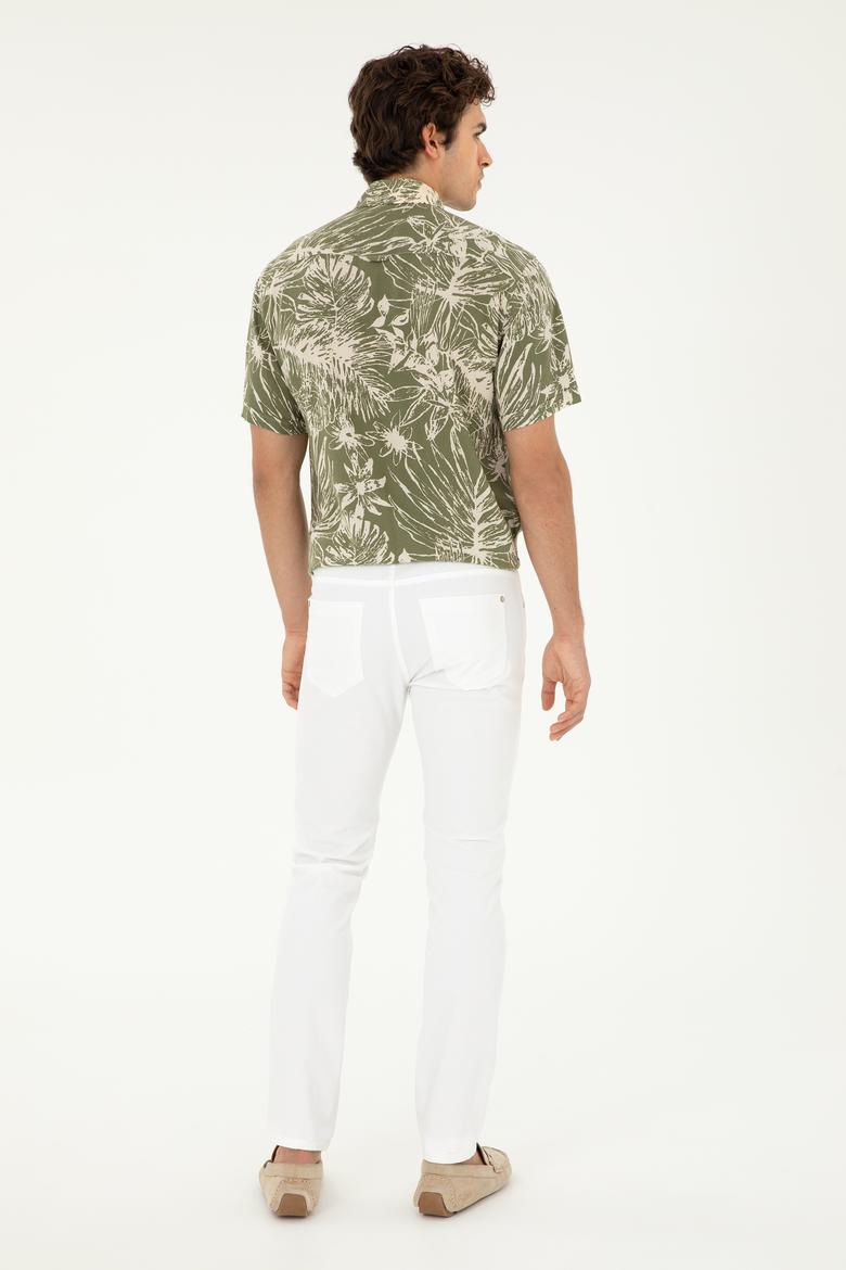 Erkek Beyaz Kanvas / Chino Pantolon - 50286305178