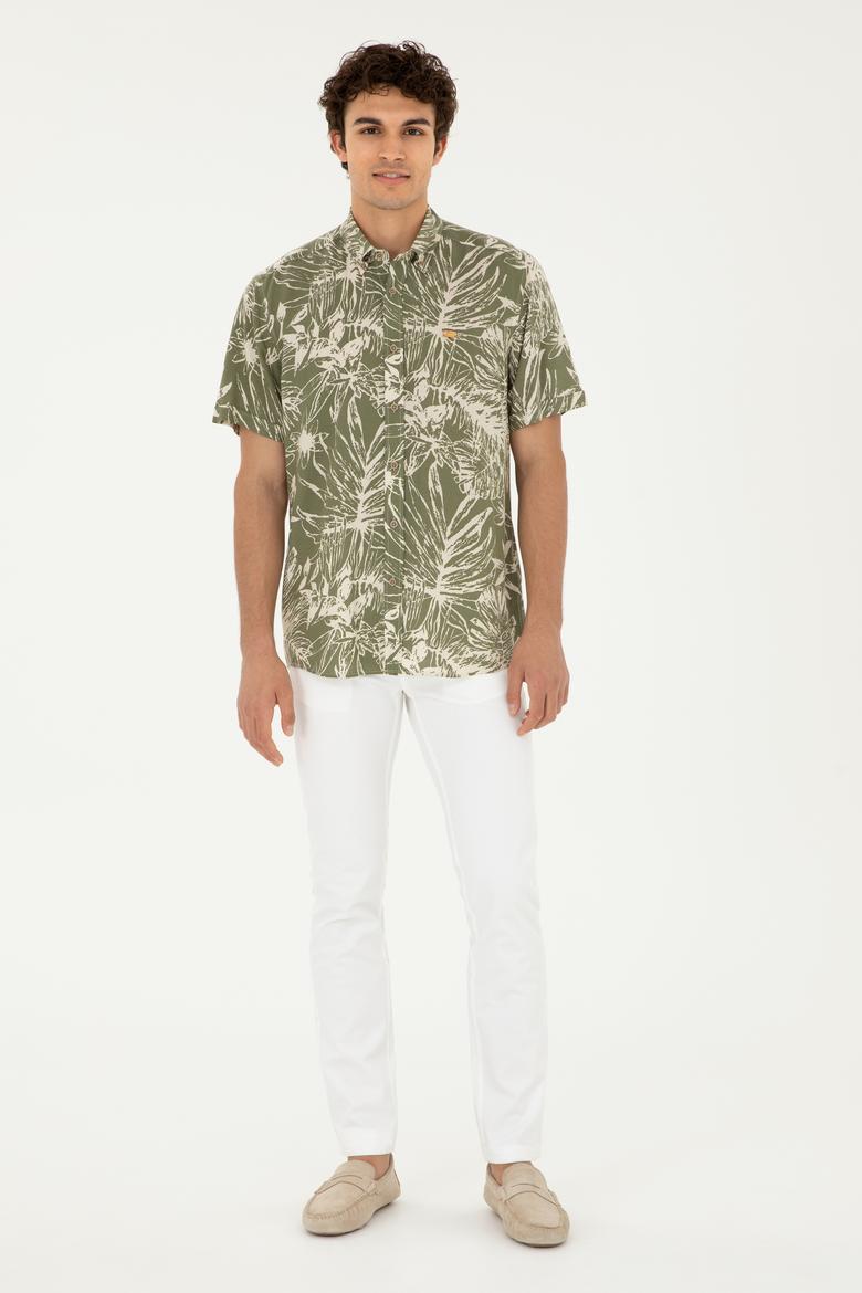 Erkek Beyaz Kanvas / Chino Pantolon