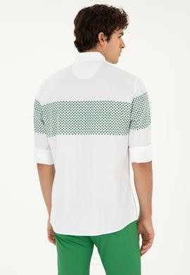 Erkek Yeşil Uzun Kollu Gömlek - 50282808004