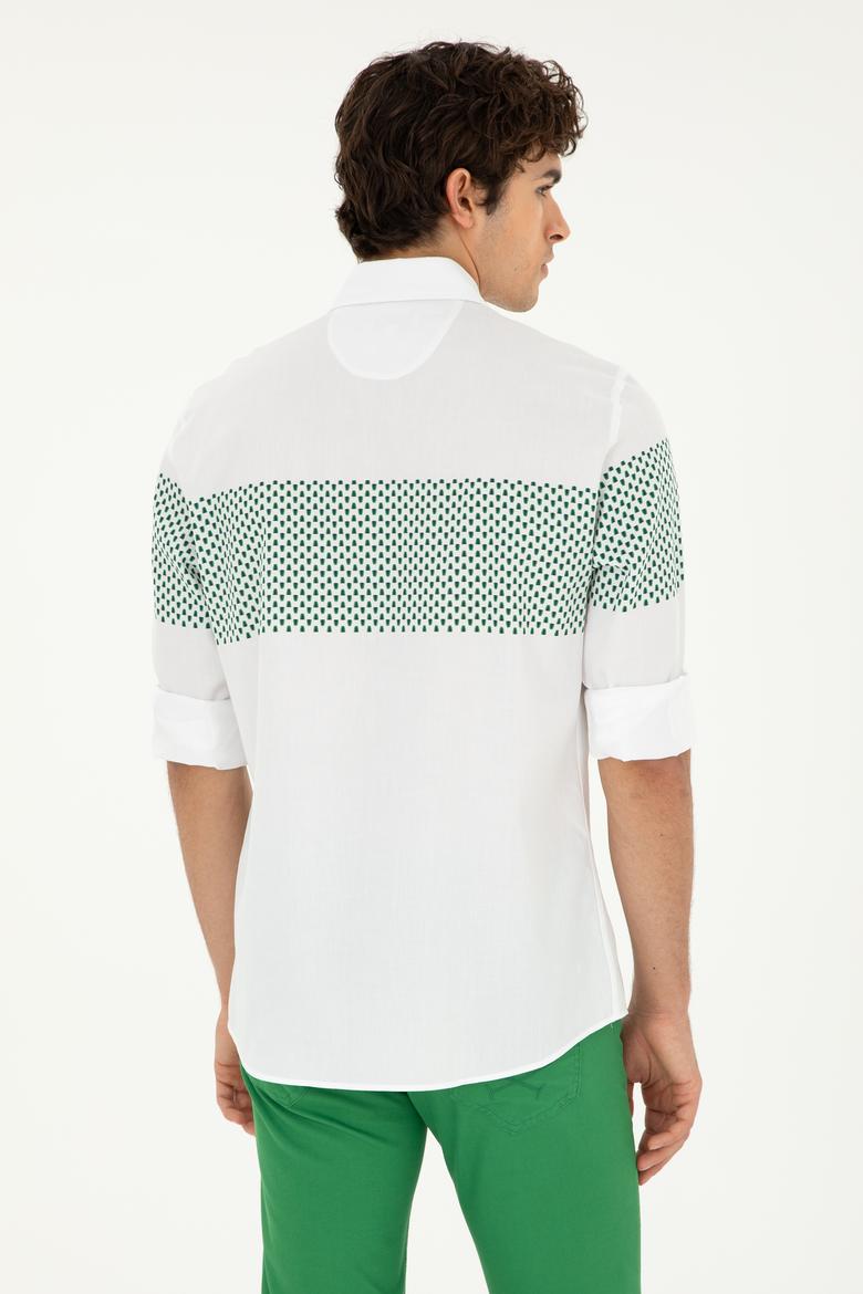 Erkek Yeşil Uzun Kollu Gömlek - 50282808004