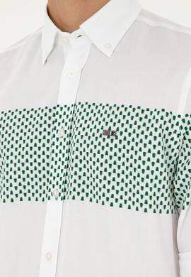 Erkek Yeşil Uzun Kollu Gömlek - 50282808004