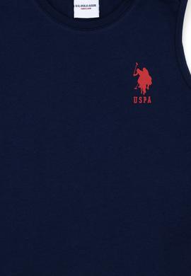 Erkek Çocuk Lacivert Kolsuz Bisiklet Yaka Tişört - 50284815015