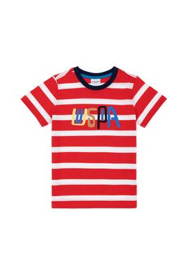 Erkek Çocuk Kırmızı Bisiklet Yaka Tişört - 50288052015