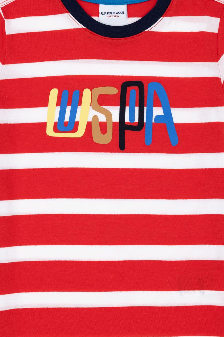 Erkek Çocuk Kırmızı Bisiklet Yaka Tişört - 50288052015