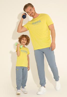 Erkek Çocuk Fıstık Yeşili Bisiklet Yaka Tişört - 50282248037