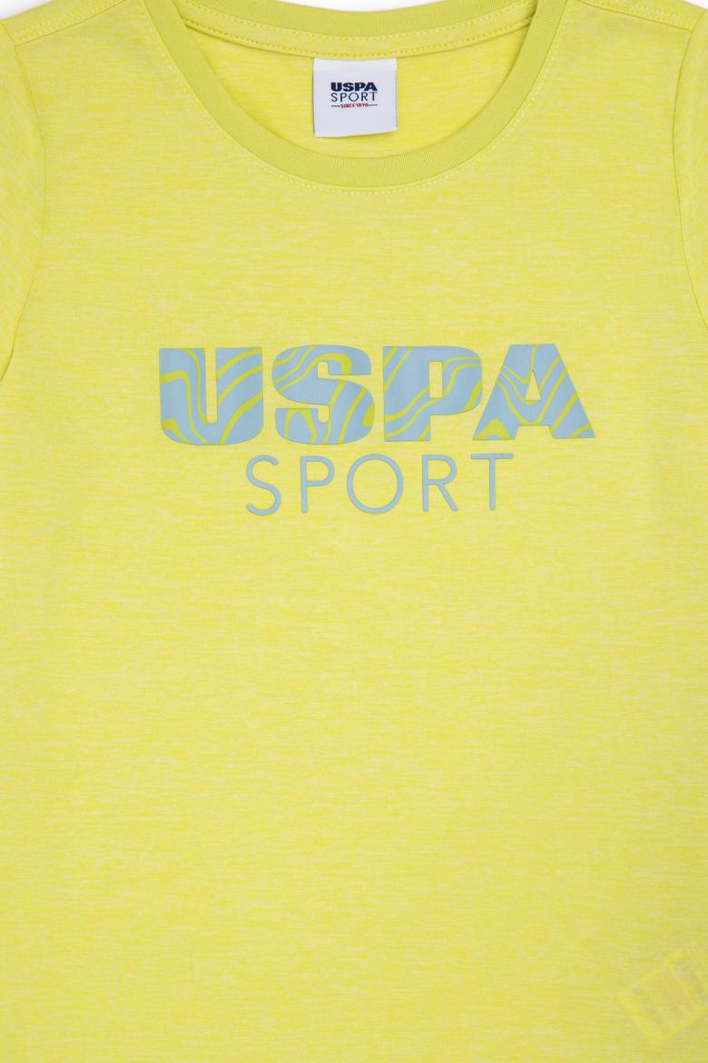 Erkek Çocuk Fıstık Yeşili Bisiklet Yaka Tişört - 50282248037