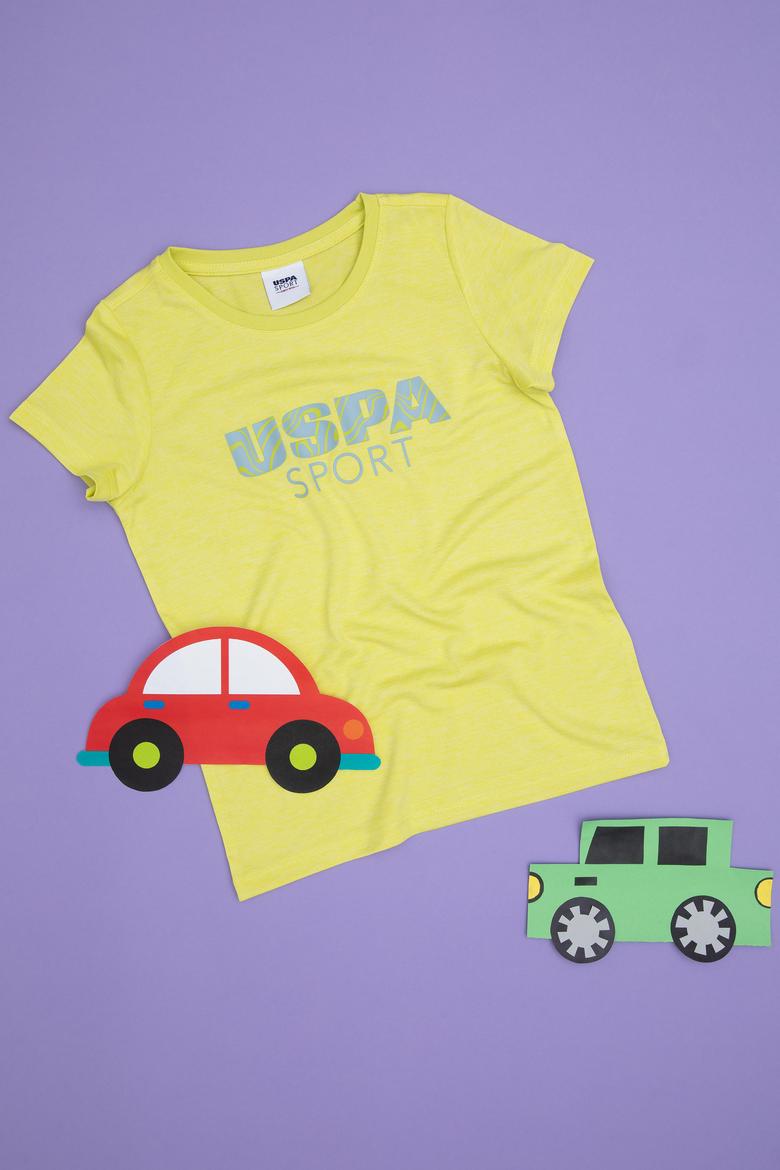 Erkek Çocuk Fıstık Yeşili Bisiklet Yaka Tişört - 50282248037