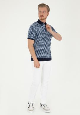 Erkek Beyaz Kanvas Pantolon - 50286003201