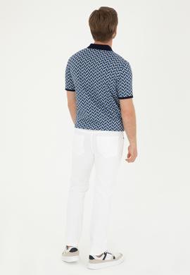 Erkek Beyaz Kanvas Pantolon - 50286003201