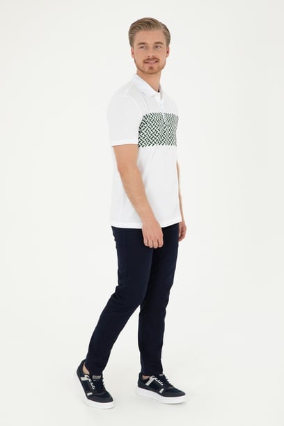 Erkek Slim Fit Lacivert Kanvas Pantolon