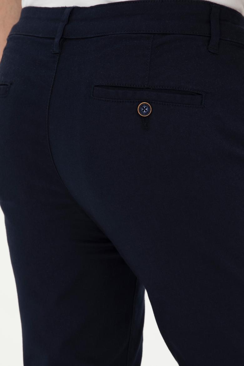 Erkek Lacivert Kanvas Pantolon - 50286012271