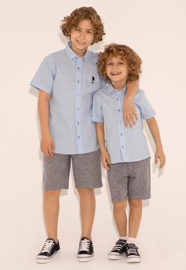 Erkek Çocuk Lacivert Dokuma Şort - 50289495003