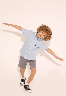 Erkek Çocuk Lacivert Dokuma Şort - 50289495003